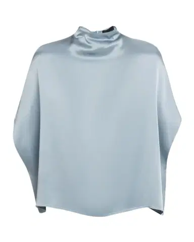 LAPOINTE Fluid Mock-Neck Satin Cape Tee | Thumbnail 1 LAPOINTE Fluid Mock-Neck Satin Cape Tee | Thumbnail 1
