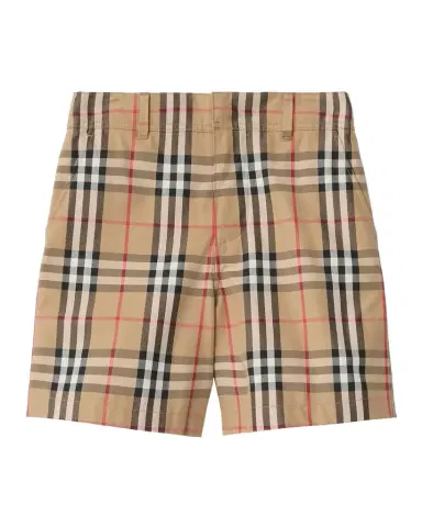 Burberry Boy's Oscar Check Cotton Oxford Shorts | Thumbnail 1 Burberry Boy's Oscar Check Cotton Oxford Shorts | Thumbnail 1