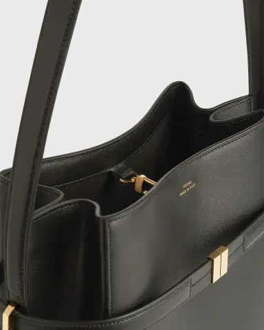 Toteme Belted Napa Leather Bucket Bag | Thumbnail 3