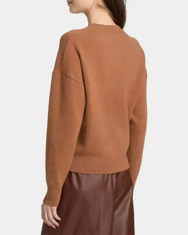Yves Salomon Crewneck Wool-Blend Sweater | Thumbnail 3