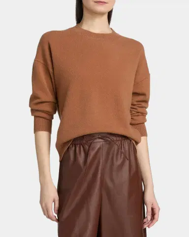 Yves Salomon Crewneck Wool-Blend Sweater | Thumbnail 4