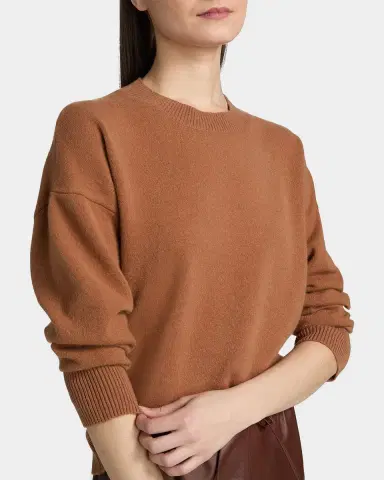 Yves Salomon Crewneck Wool-Blend Sweater | Thumbnail 5