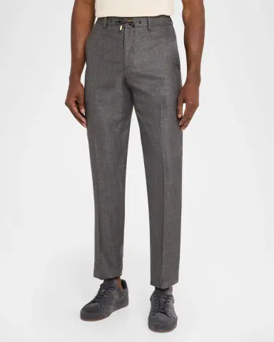 Stefano Ricci Men 's Drawstring Straight-Leg Sport Trousers | Thumbnail 3 Stefano Ricci Men 's Drawstring Straight-Leg Sport Trousers | Thumbnail 3