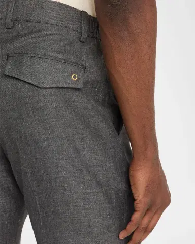 Stefano Ricci Men 's Drawstring Straight-Leg Sport Trousers | Thumbnail 4 Stefano Ricci Men 's Drawstring Straight-Leg Sport Trousers | Thumbnail 4