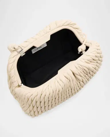 A.L.C. Elio Quilted Vegan Leather Clutch Bag | Thumbnail 4