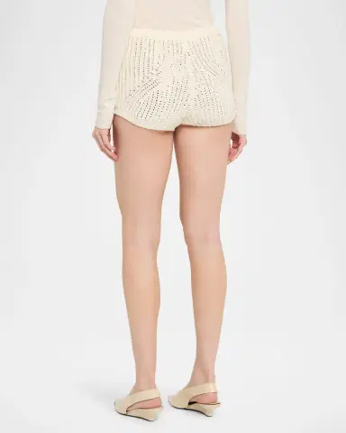 Retrofête Lola Embellished Sweater Shorts | Thumbnail 2