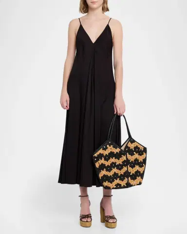 BTB Los Angeles Jenson Floral Crochet Raffia Tote Bag | Thumbnail 5 BTB Los Angeles Jenson Floral Crochet Raffia Tote Bag | Thumbnail 5