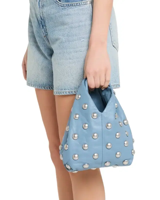 Simone Studded Leather Hobo Bag