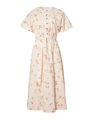 Altuzarra Paulina Floral-Print Waist-Tie Midi Dress | Thumbnail 1 Altuzarra Paulina Floral-Print Waist-Tie Midi Dress | Thumbnail 1