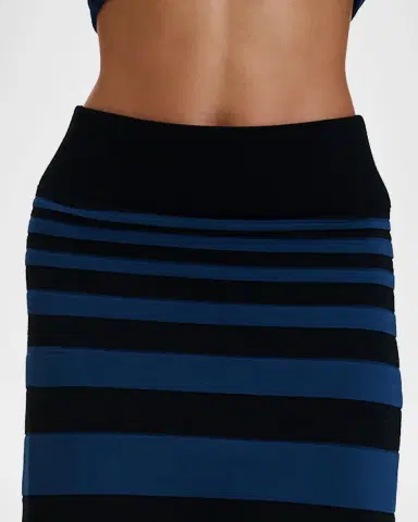 PH5 Chloe Striped Asymmetric Wavy Mini Skirt | Thumbnail 5