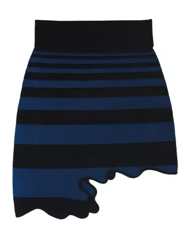 PH5 Chloe Striped Asymmetric Wavy Mini Skirt | Thumbnail 1