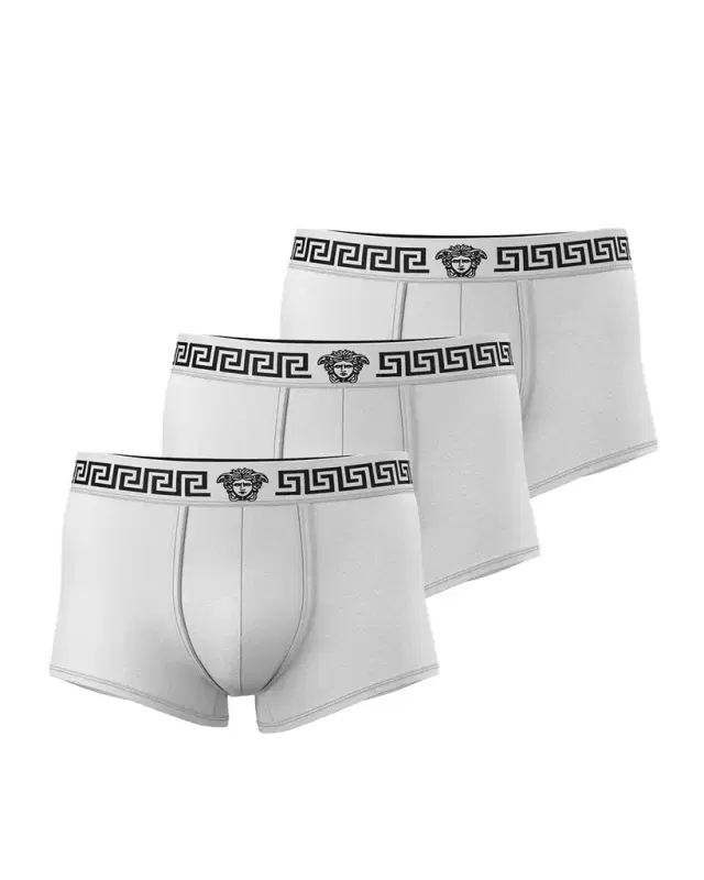 Men 's Medusa La Greca 3-Pack Trunk Briefs
