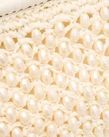 BTB Los Angeles Perola Pearly Beaded Raffia Clutch Bag | Thumbnail 4 BTB Los Angeles Perola Pearly Beaded Raffia Clutch Bag | Thumbnail 4