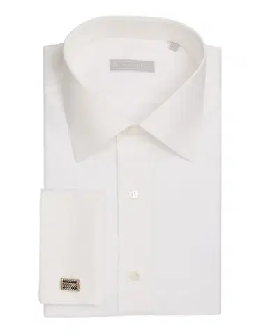 Stefano Ricci Men's Cotton Tonal Stripe Jacquard Dress Shirt | Thumbnail 1 Stefano Ricci Men's Cotton Tonal Stripe Jacquard Dress Shirt | Thumbnail 1
