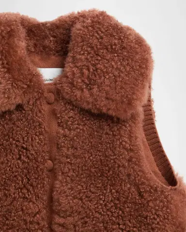 Yves Salomon Long-Haired Shearling Vest | Thumbnail 4 Yves Salomon Long-Haired Shearling Vest | Thumbnail 4