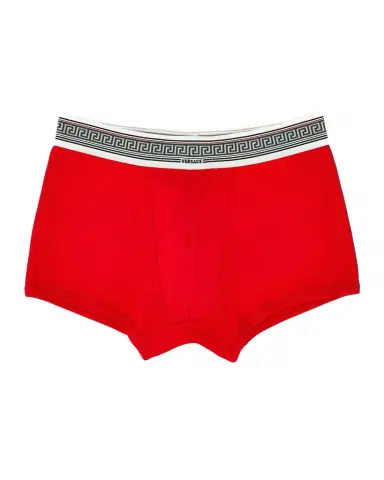 Versace Men's Greca-Waistband Boxer Briefs | Thumbnail 1