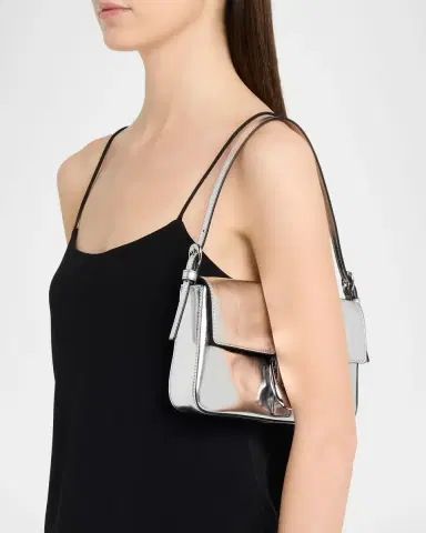 STAUD Harlow Metallic Leather Shoulder Bag | Thumbnail 2 STAUD Harlow Metallic Leather Shoulder Bag | Thumbnail 2