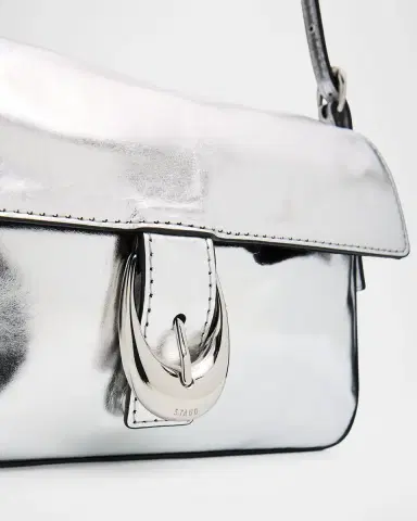 STAUD Harlow Metallic Leather Shoulder Bag | Thumbnail 6 STAUD Harlow Metallic Leather Shoulder Bag | Thumbnail 6