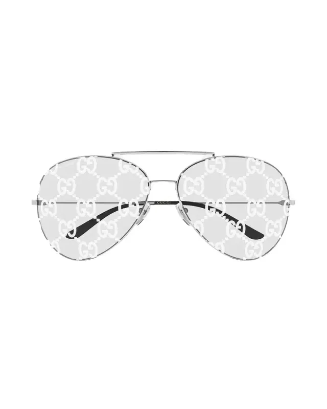 Gucci ssima 65mm Metal Pilot Sunglasses
