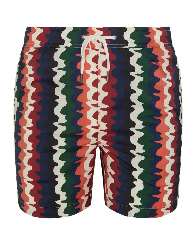 Men 's Charles 5" Inseam Abstract Stripe Swim Trunks