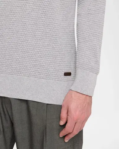 Eton Men's Structured Knit Crewneck Sweater | Thumbnail 5