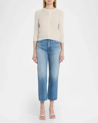 SLVRLAKE London Cropped Straight-Leg Jeans | Thumbnail 2