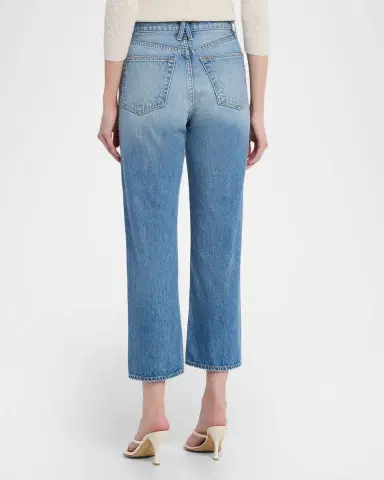SLVRLAKE London Cropped Straight-Leg Jeans | Thumbnail 3