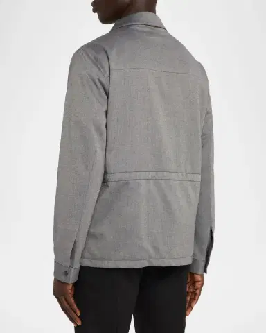 Kiton Men's Full-Zip Field Jacket | Thumbnail 3 Kiton Men's Full-Zip Field Jacket | Thumbnail 3