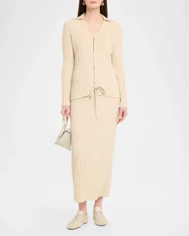 Guest in Residence Lia Low-Rise Cashmere-Blend Skirt | Thumbnail 2 Guest in Residence Lia Low-Rise Cashmere-Blend Skirt | Thumbnail 2