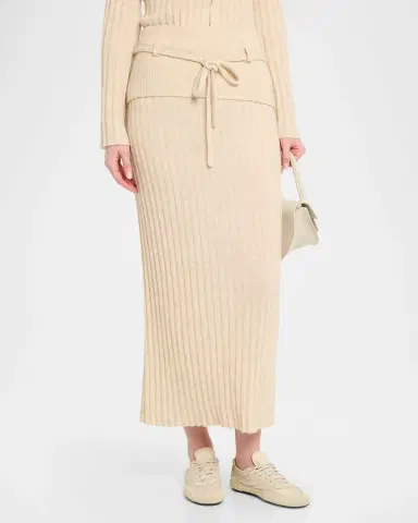 Guest in Residence Lia Low-Rise Cashmere-Blend Skirt | Thumbnail 4 Guest in Residence Lia Low-Rise Cashmere-Blend Skirt | Thumbnail 4
