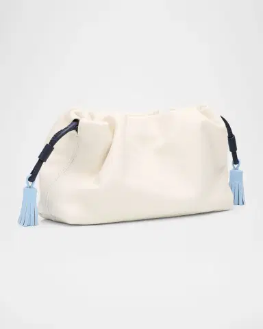 Veronica Beard Stash Small Drawstring Leather Clutch Bag | Thumbnail 3 Veronica Beard Stash Small Drawstring Leather Clutch Bag | Thumbnail 3