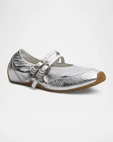 rag & bone Emilee Metallic Leather Mary Jane Ballerina Flats | Thumbnail 2 rag & bone Emilee Metallic Leather Mary Jane Ballerina Flats | Thumbnail 2
