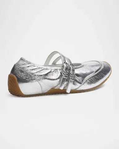 rag & bone Emilee Metallic Leather Mary Jane Ballerina Flats | Thumbnail 3 rag & bone Emilee Metallic Leather Mary Jane Ballerina Flats | Thumbnail 3