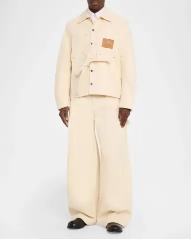 Simone Rocha Men 's Wide-eg Five-Pocket Trousers | Thumbnail 2