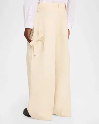 Simone Rocha Men 's Wide-eg Five-Pocket Trousers | Thumbnail 3