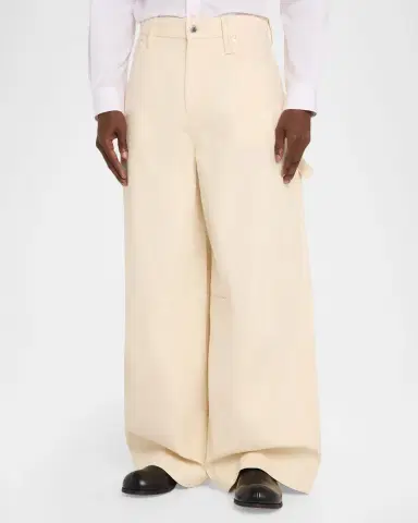 Simone Rocha Men 's Wide-eg Five-Pocket Trousers | Thumbnail 4