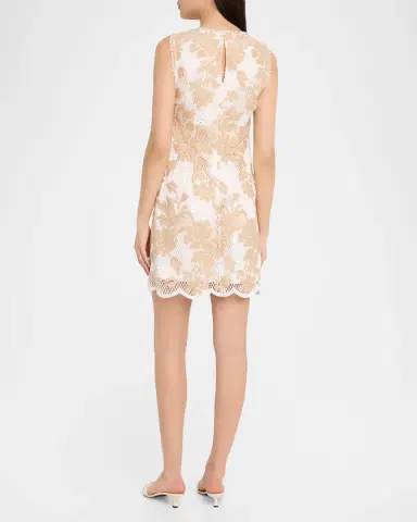 Ungaro Victoria Scalloped Lace Mini Shift Dress | Thumbnail 2