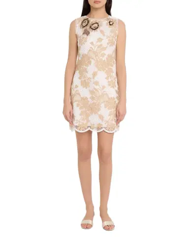 Ungaro Victoria Scalloped Lace Mini Shift Dress | Thumbnail 1