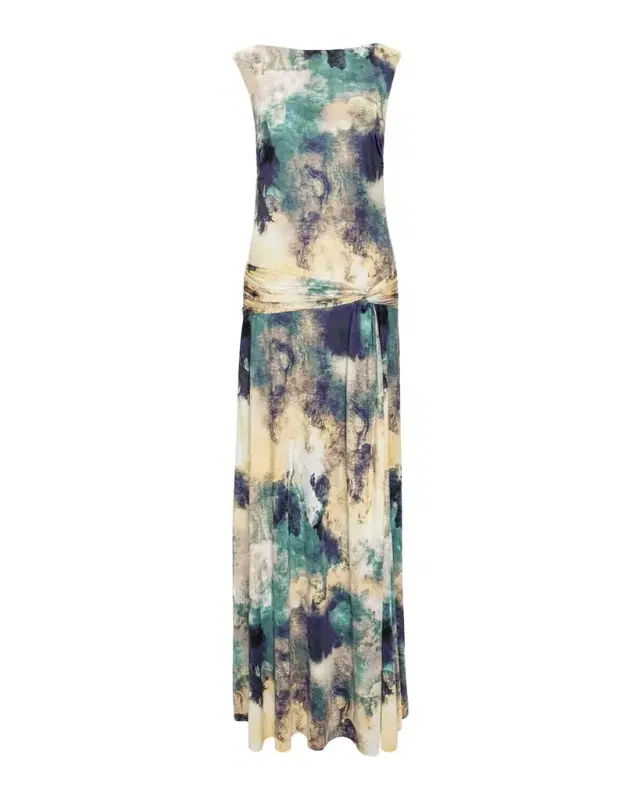 Safira Abstract Jersey Maxi Dress