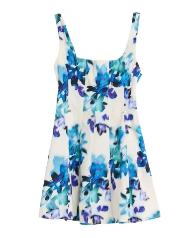 MISA Los Angeles Lottie Blurred Bouquet Mini Dress | Thumbnail 1