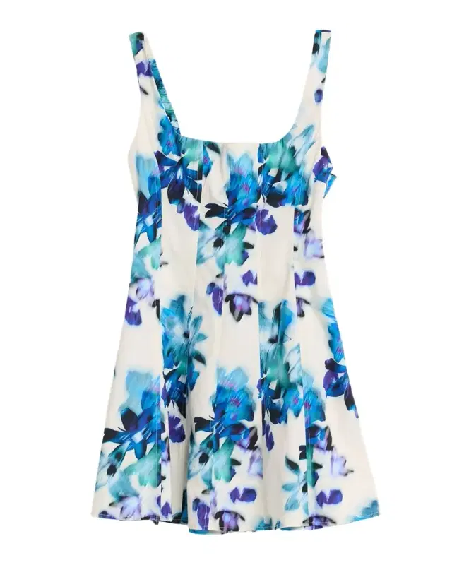 Lottie Blurred Bouquet Mini Dress