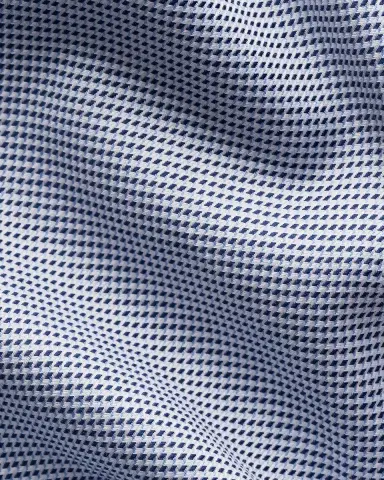 Eton Men's Slim Fit Micro-Pattern Twill Dress Shirt | Thumbnail 7