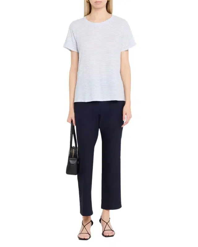 Stretch Ponte Cropped Kick-Flare Pants