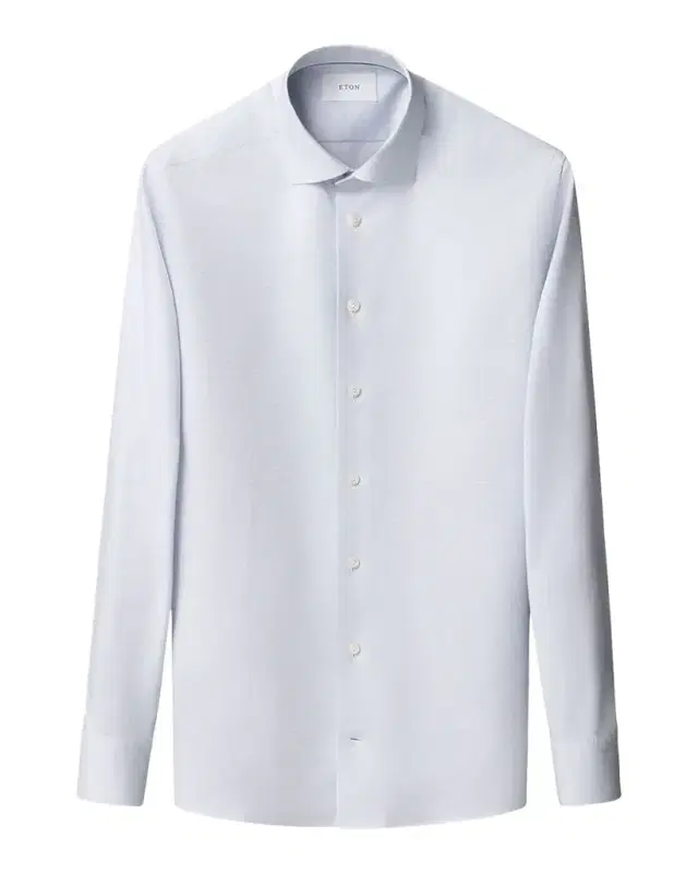 Men 's Slim Fit Textured Twill Dress Shirt