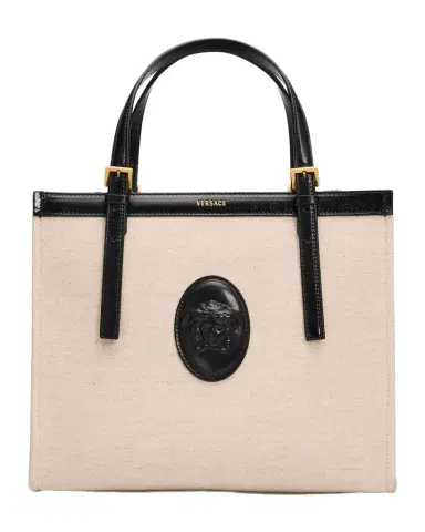 Versace Riviere Medusa Canvas Tote Bag | Thumbnail 1 Versace Riviere Medusa Canvas Tote Bag | Thumbnail 1