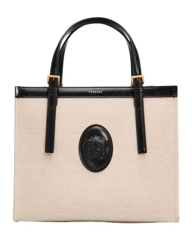 Versace Riviere Medusa Canvas Tote Bag