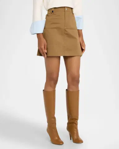 Tanya Taylor Hudie Twill Mini Skirt | Thumbnail 4 Tanya Taylor Hudie Twill Mini Skirt | Thumbnail 4