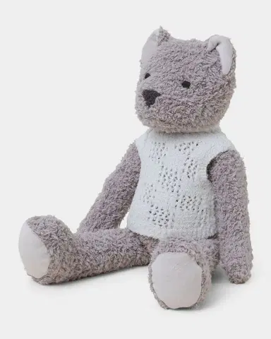 Barefoot Dreams Kids CozyChic Bear Buddie Stuffed Animal, 11"L | Thumbnail 2