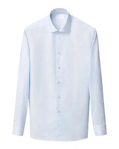 Eton Men's Slim Fit Micro-Check Elevated Dress Shirt | Thumbnail 1 Eton Men's Slim Fit Micro-Check Elevated Dress Shirt | Thumbnail 1