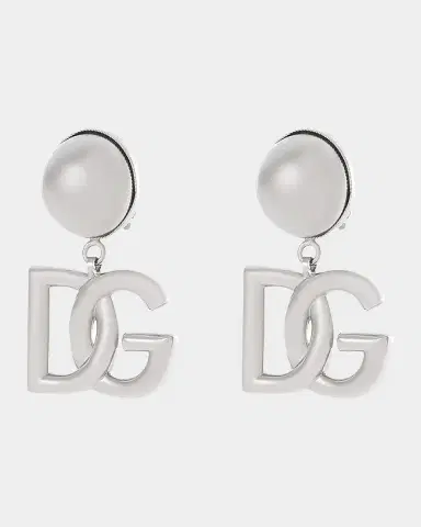 Dolce & Gabbana DG Logo Drop Earrings | Thumbnail 2